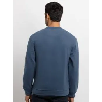 Petrol Printed Round Neck Sweatshirt for Men